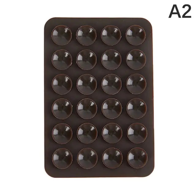 Tampon de suction en silicone double face pour téléphones mobiles