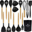 Juego de utensilios de cocina de silicona premium de 15 piezas - Resistente al calor