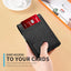Cartera de Cuero Slim RUNBOX para Hombres - Cartera Bifold con Bloqueo RFID