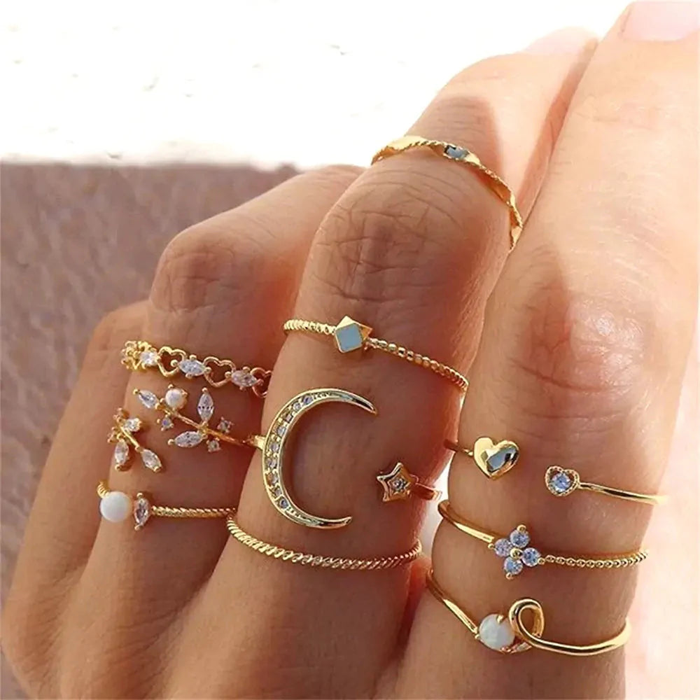 Bohemian Chain Rings - Unique Elegance