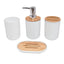 Juego de baño de bambú de lujo ligero