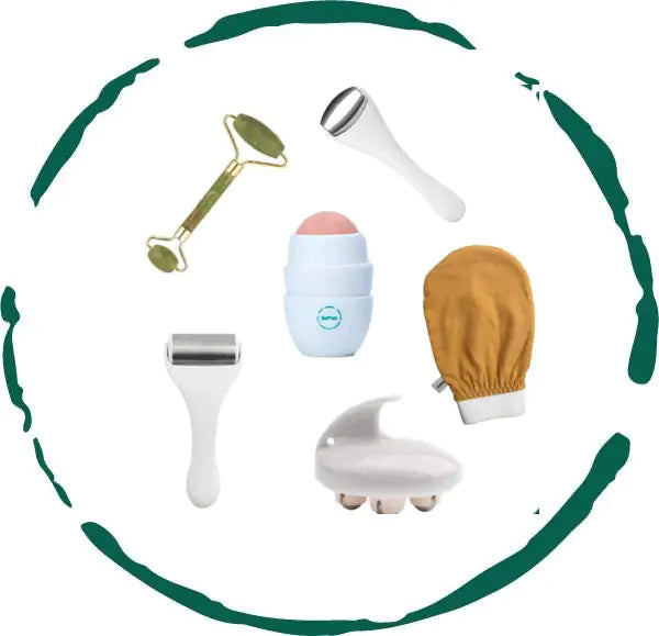 Collection d'accessoires de soins de la peau - 6 outils premium