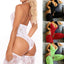 Body de Encaje Elegante para Mujeres - Ropa de Noche Talla Grande