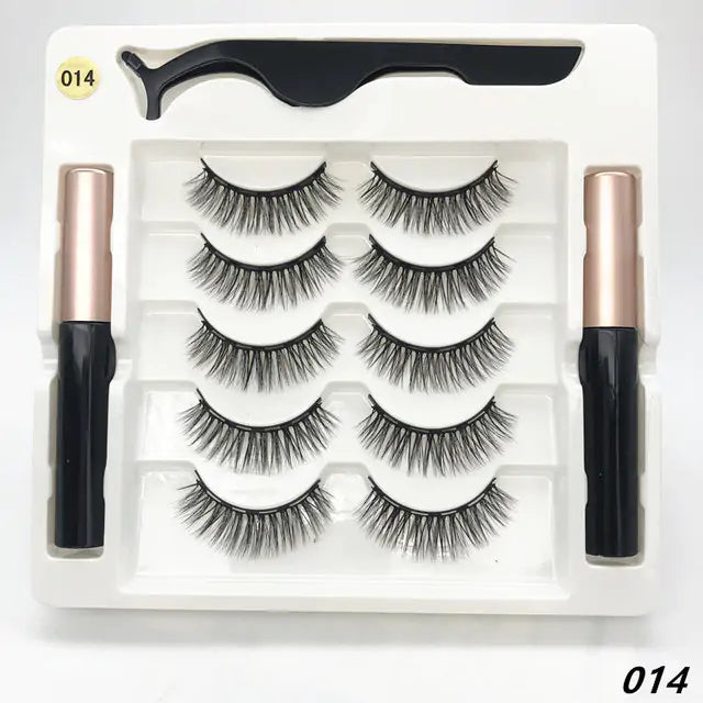 Premium 3D False Eyelashes with Magnetic Eyeliner