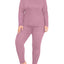 Ensemble de sous-vêtements thermiques grande taille SWOMOG pour femmes - Long Johns