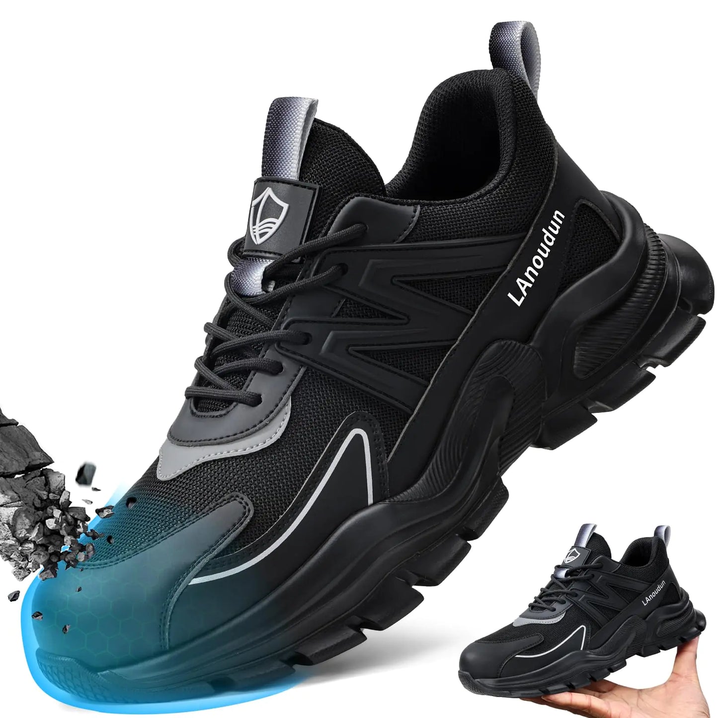 Steel Toe Safety Shoes for Men and Women - Comfortable & Lightweight