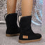 Botas de Nieve de Invierno para Mujer - Cálidas, Antideslizantes, Diseño a Media Pantorrilla