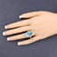 13.42 Carat Aquamarine & Diamond 14K White Gold Engagement Ring