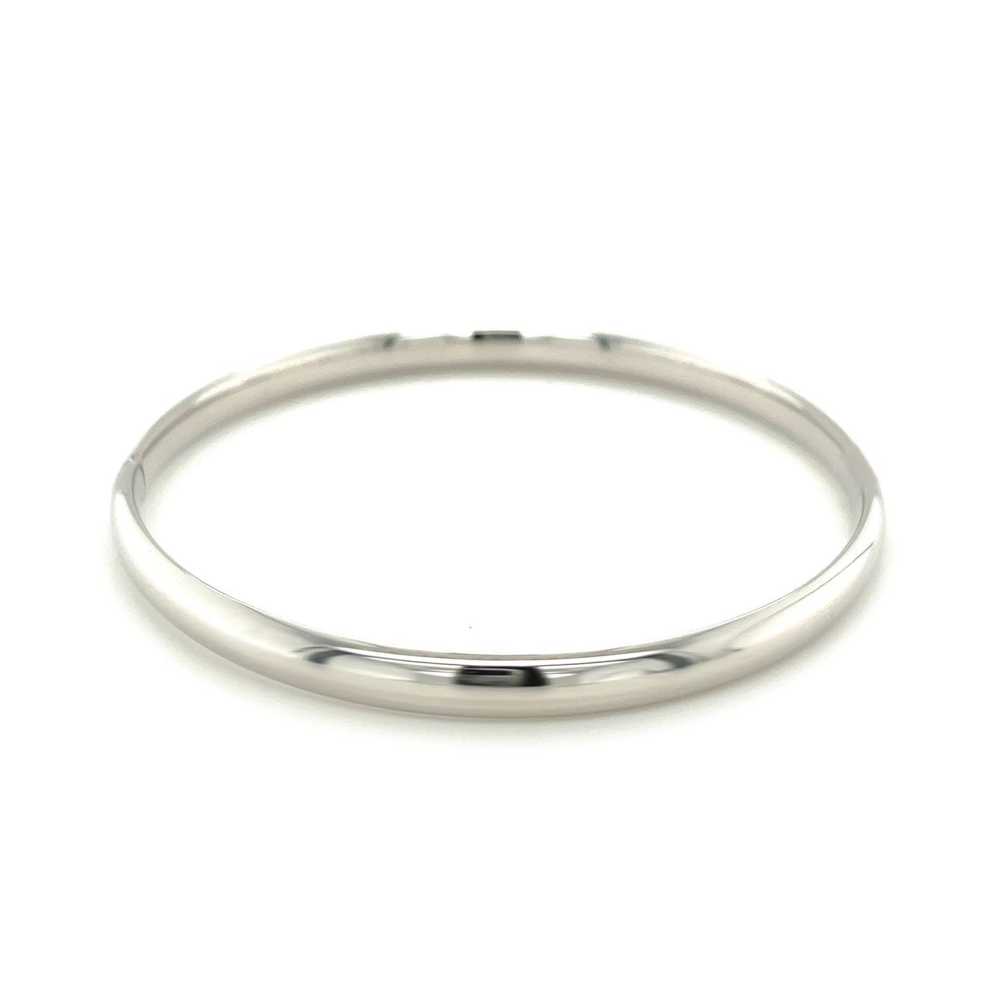 Classic 14k White Gold Bangle Bracelet