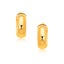 Boucles d'oreilles créoles larges en or jaune 14k avec fermeture à verrouillage par pression