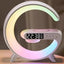 Intelligent G Shaped LED Lamp with Bluetooth Speaker & Wireless Charger