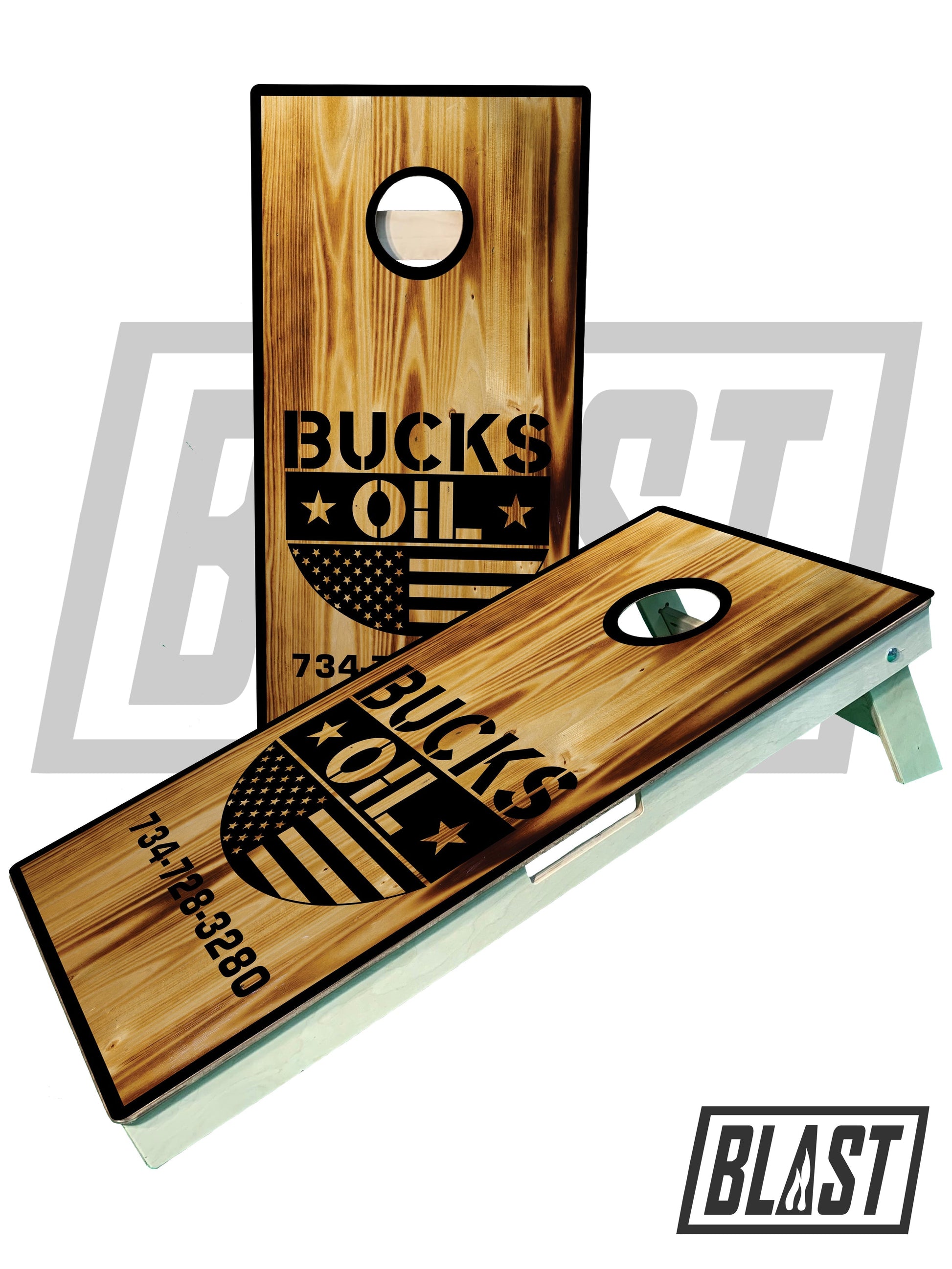 Personalized Cornhole Boards with Custom Logo or Design - Korvel