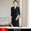Robe de costume élégante à manches longues et longueur midi extensible