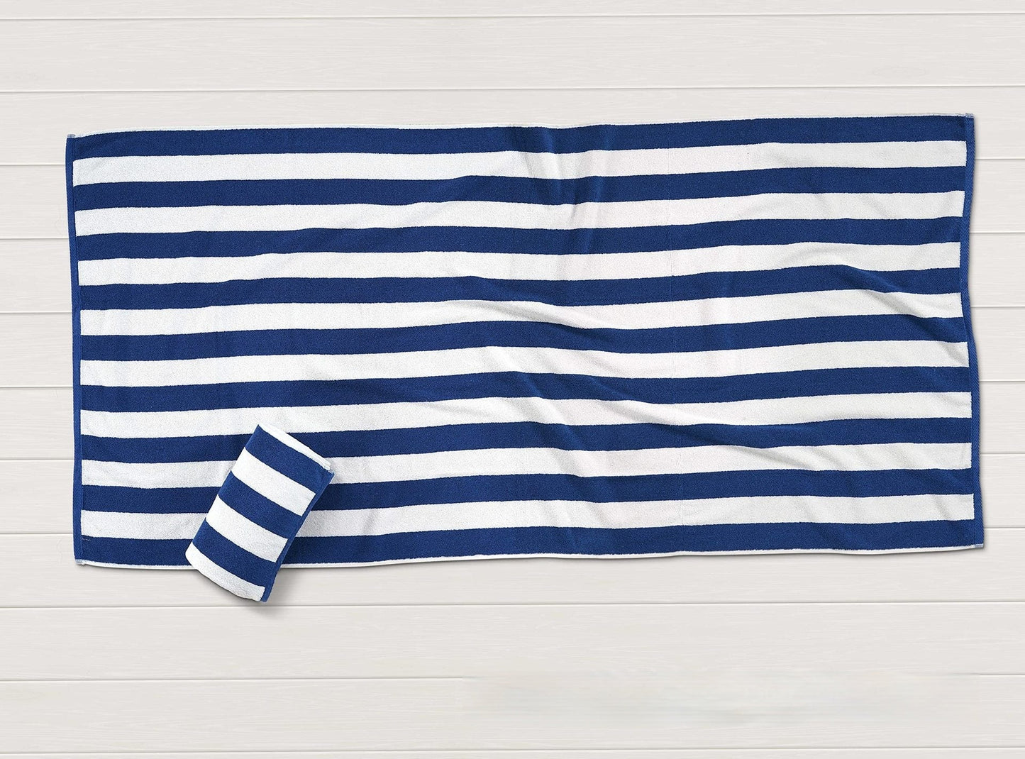 Quick-Drying Striped Cotton Beach Towel