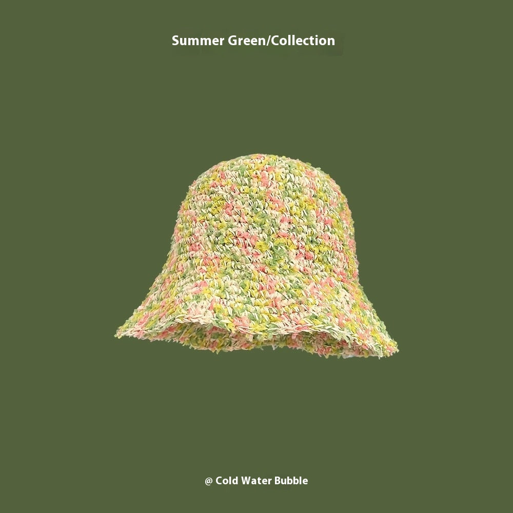 Beach Green Sun Hat - Stylish & Foldable for Summer