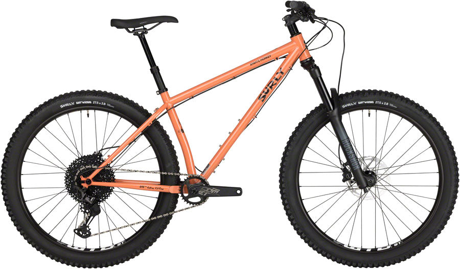 Bicicleta de suspensión delantera Surly Karate Monkey - 27.5" Steel Peach Salmon Sundae X-Large