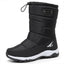 Men's Waterproof Snow Boots - Fleece-Lined Hiking Shoes