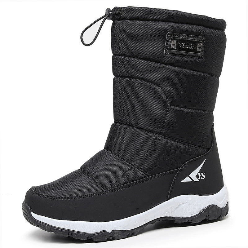 Men's Waterproof Snow Boots - Fleece-Lined Hiking Shoes