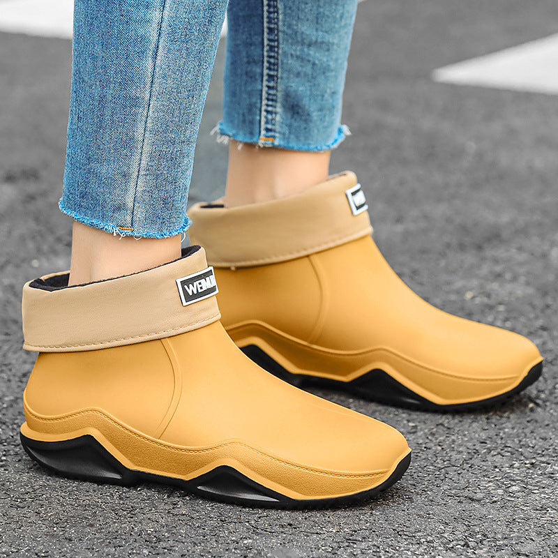 Bottes de pluie imperméables courtes pour hommes