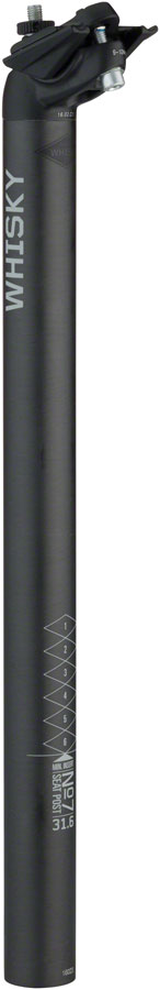 Tige de selle en carbone WHISKY No.7 - 31,6 x 400 mm, déport de 18 mm
