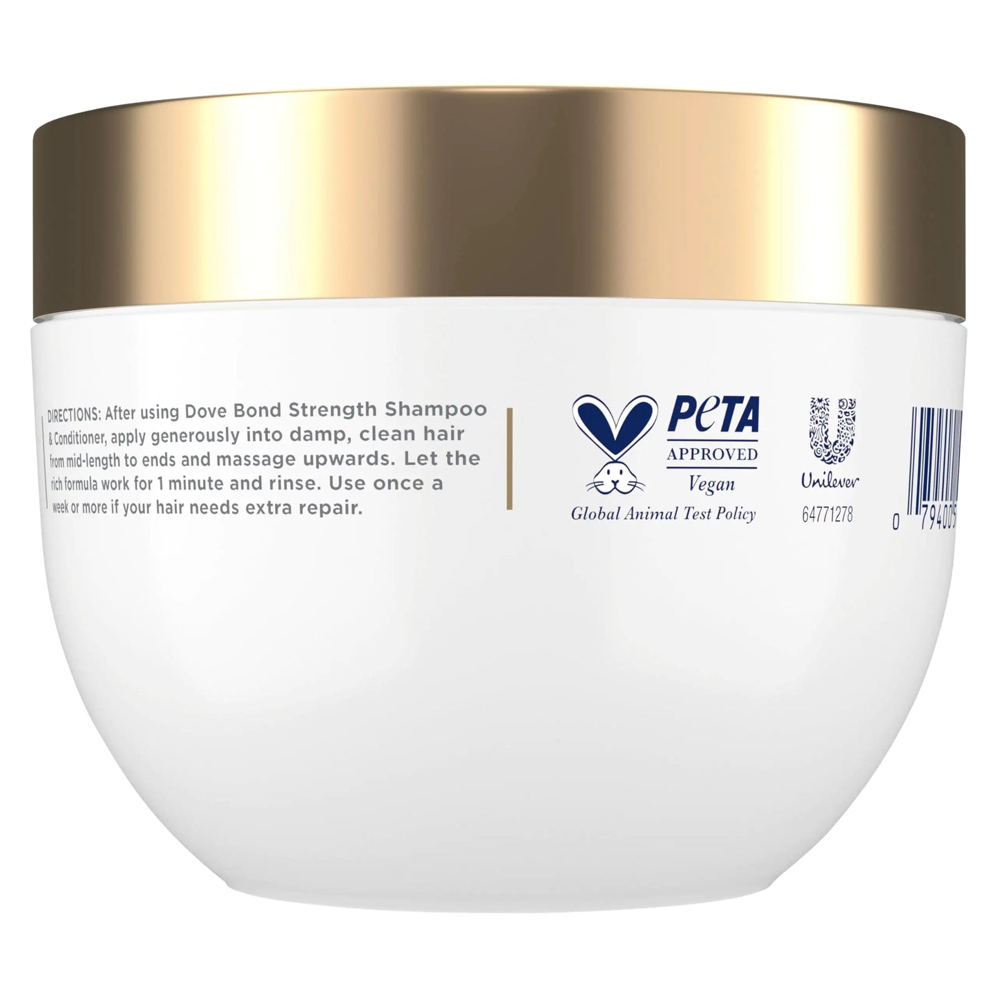 Masque Sérum Dove 10 en 1 pour Cheveux Abîmés, 9,2 oz