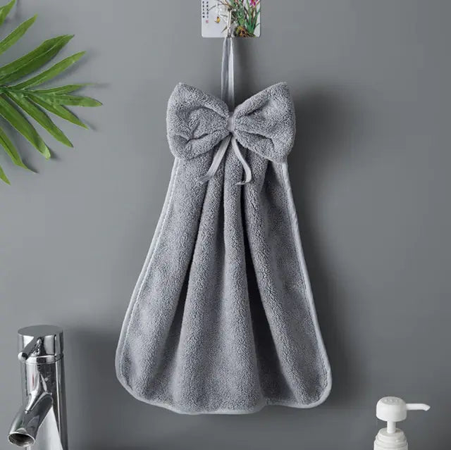 Microfiber Soft Quick Dry Bowknot Hand Towels