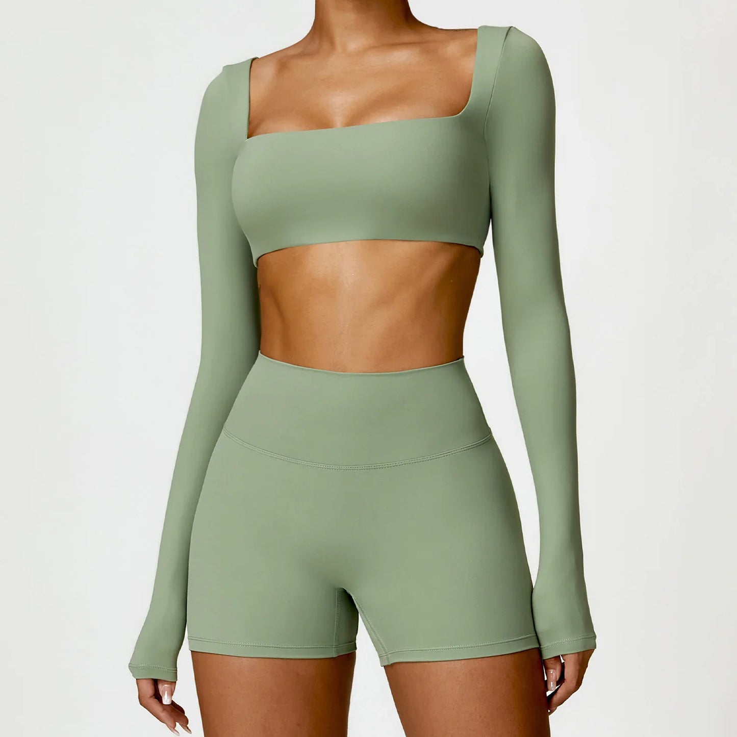 Traje de Yoga Ajustado Nude de Invierno