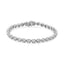 Pulsera de Tenis Cuatrohojas de Diamante de Plata Esterlina .925