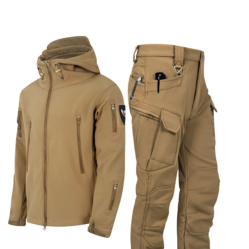 Ruins Russian Camouflage Shark Skin Shell Jacket Suit
