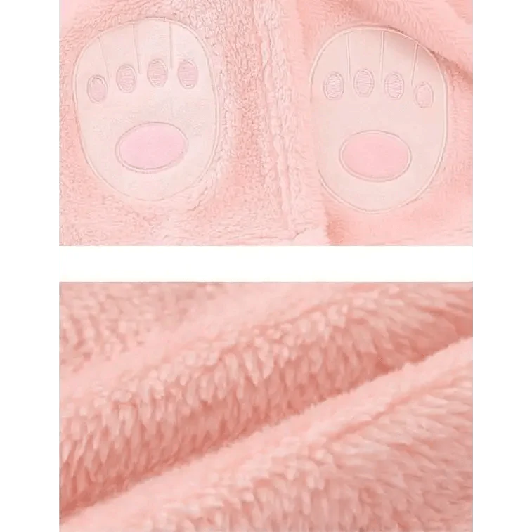 Toallas de baño con capucha rosa de princesa para bebés