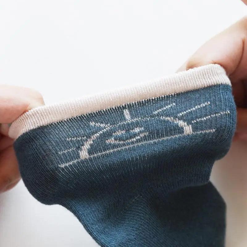 Adorable Cotton Cartoon Socks for Baby Girls - Soft & Stylish for Every Season - Korvel