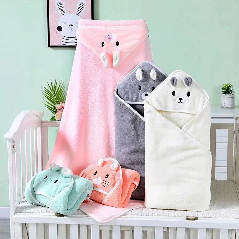 Adorable Baby Hooded Bath Towels for Newborns and Toddlers