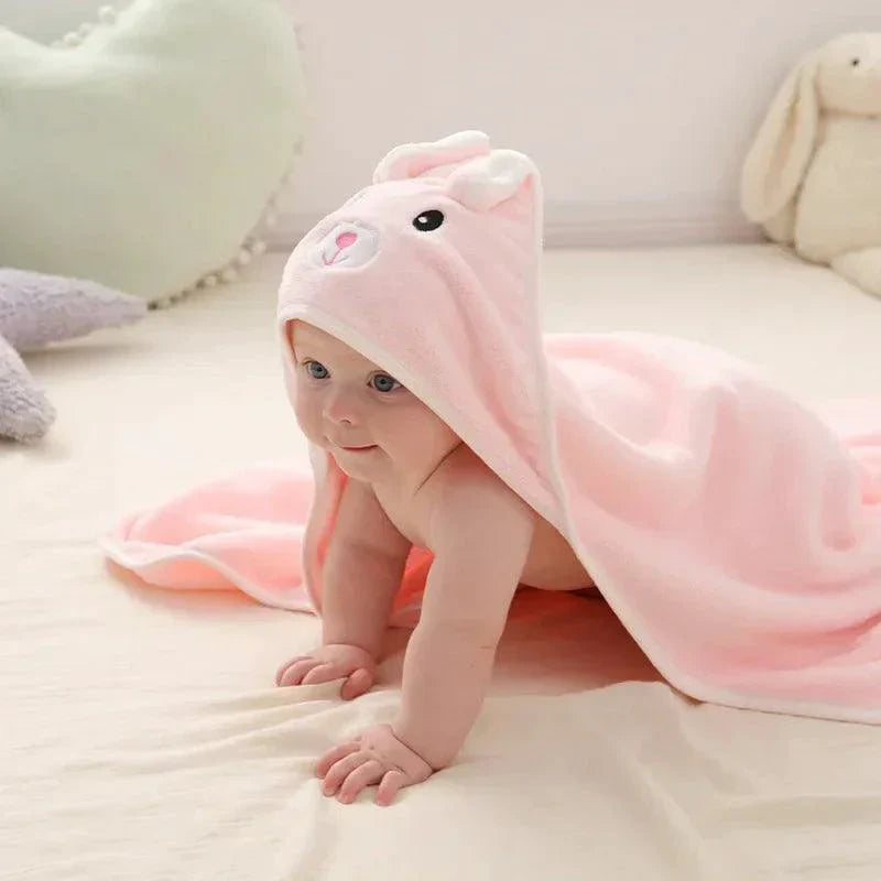 Adorable Baby Hooded Bath Towels for Newborns and Toddlers