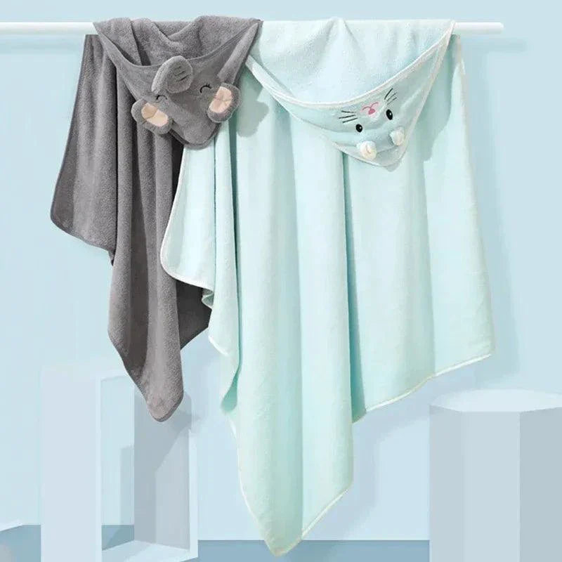 Adorable Baby Hooded Bath Towels for Newborns and Toddlers