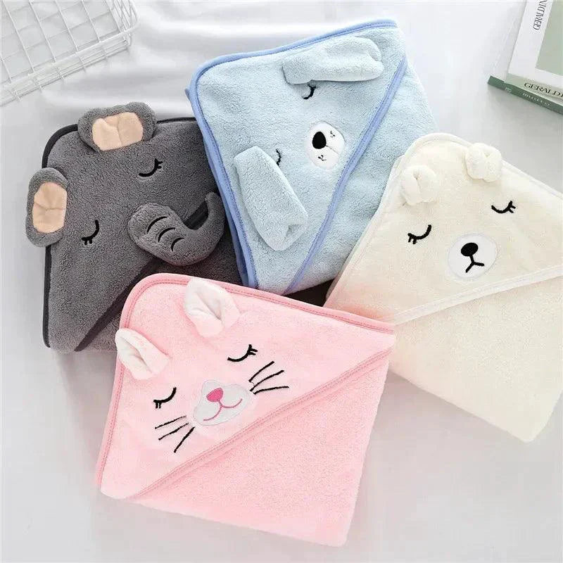 Adorable Baby Hooded Bath Towels for Newborns and Toddlers