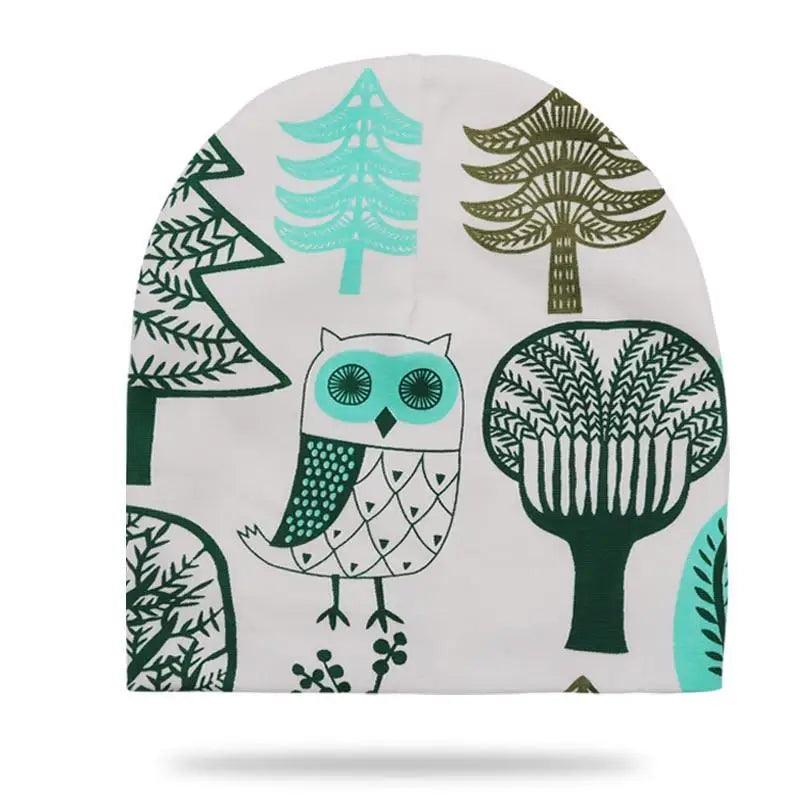 Gorros de Algodón Suave con Dibujos Animados para Niños y Niñas - Otoño e Invierno