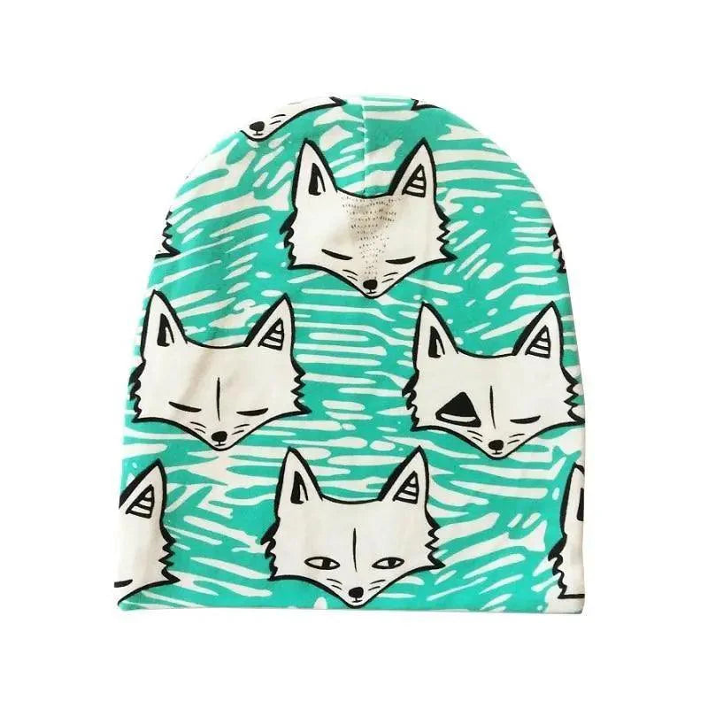 Gorros de Algodón Suave con Dibujos Animados para Niños y Niñas - Otoño e Invierno