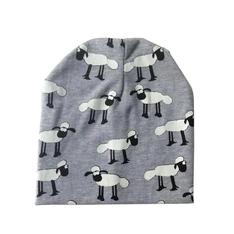 Gorros de Algodón Suave con Dibujos Animados para Niños y Niñas - Otoño e Invierno