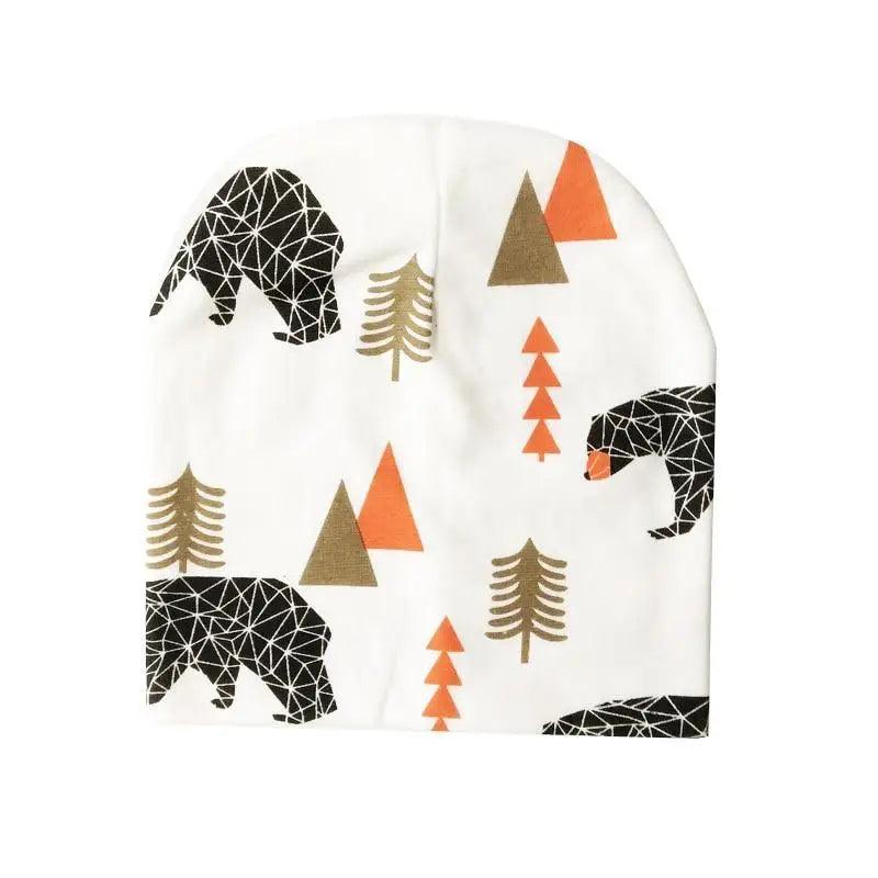 Gorros de Algodón Suave con Dibujos Animados para Niños y Niñas - Otoño e Invierno