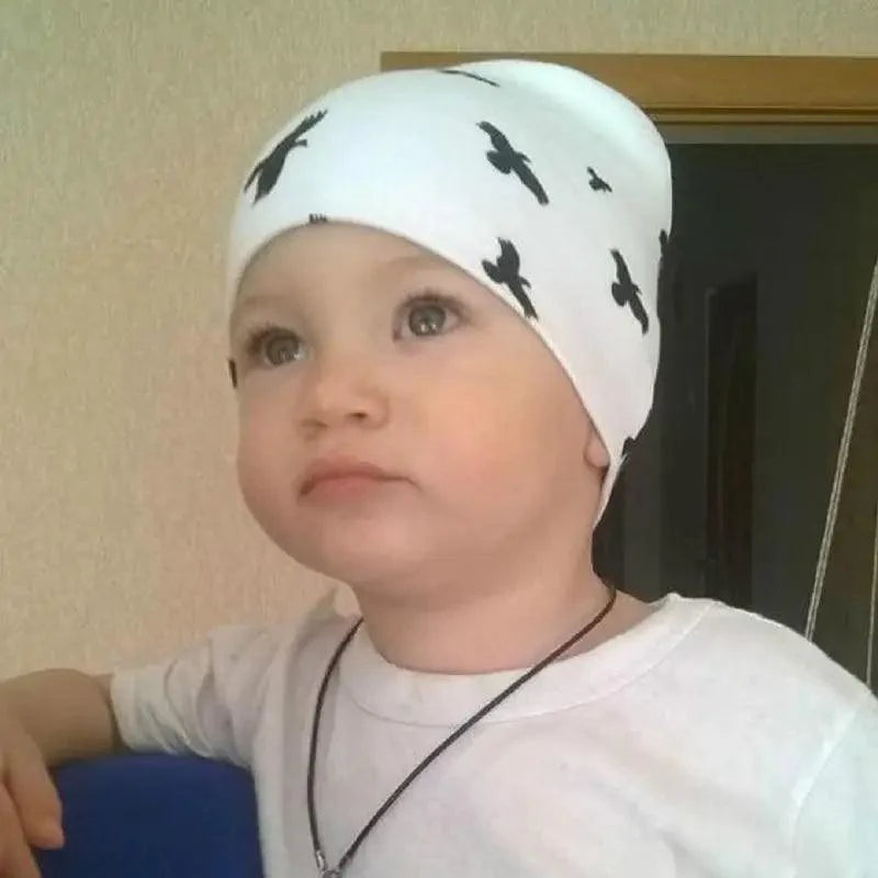 Gorros de Algodón Suave con Dibujos Animados para Niños y Niñas - Otoño e Invierno