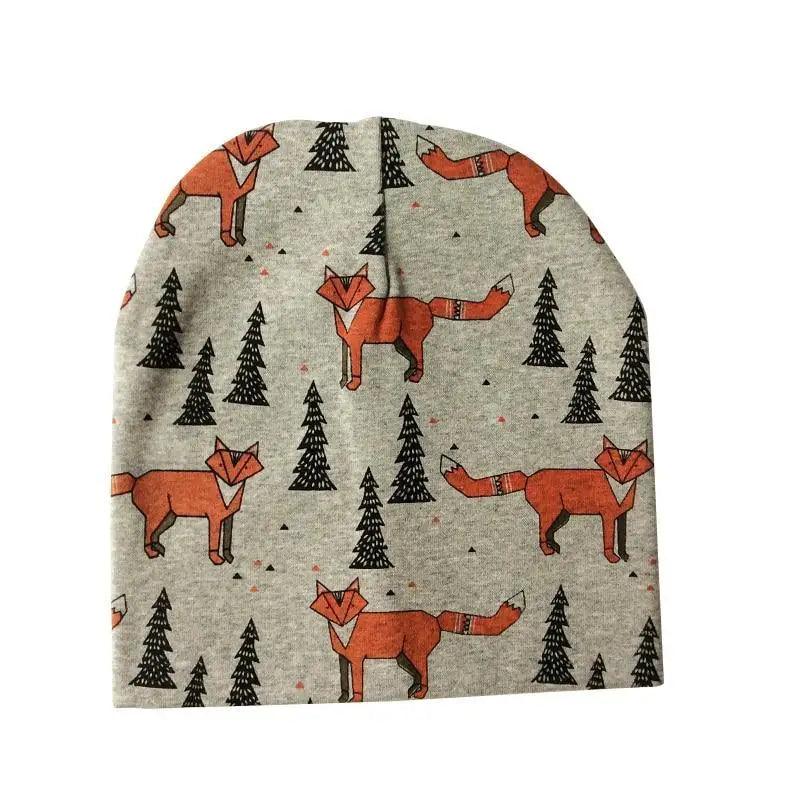 Gorros de Algodón Suave con Dibujos Animados para Niños y Niñas - Otoño e Invierno