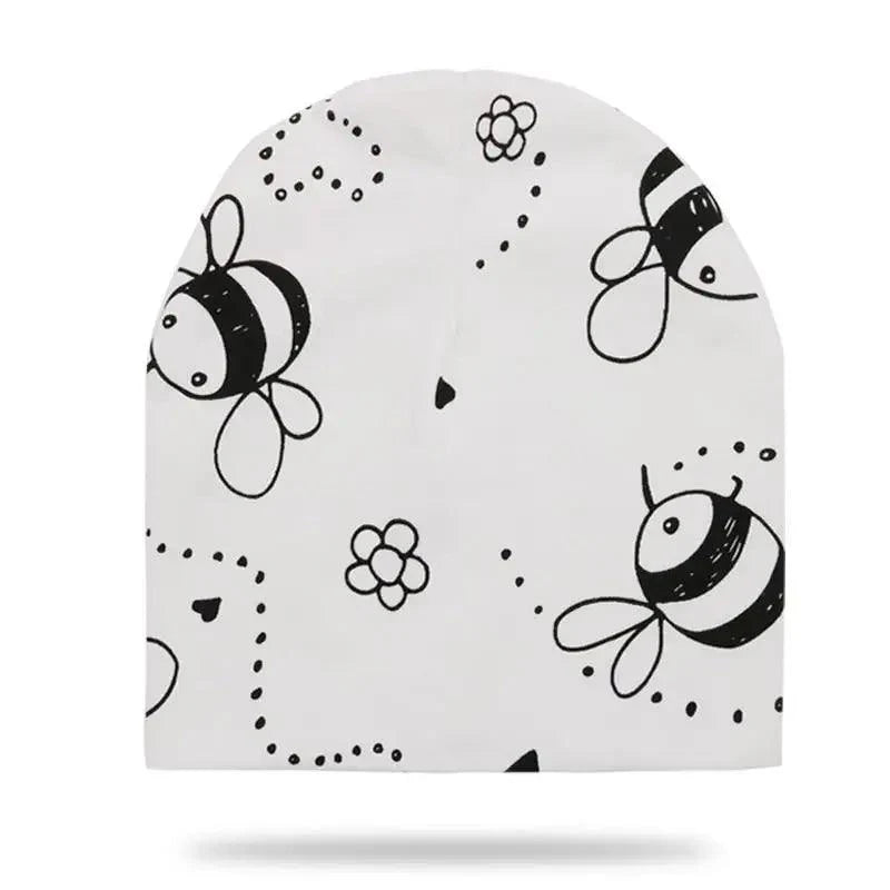 Gorros de Algodón Suave con Dibujos Animados para Niños y Niñas - Otoño e Invierno