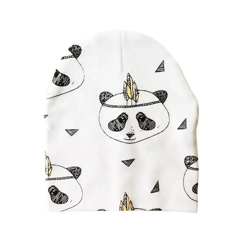 Gorros de Algodón Suave con Dibujos Animados para Niños y Niñas - Otoño e Invierno