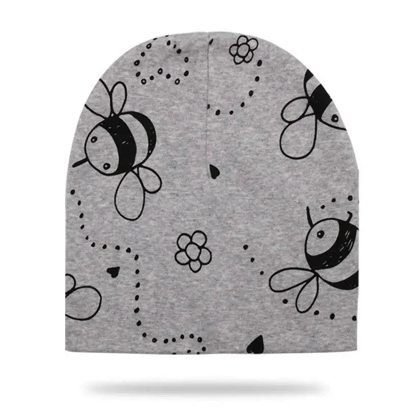 Gorros de Algodón Suave con Dibujos Animados para Niños y Niñas - Otoño e Invierno