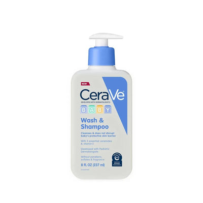 CeraVe Baby Wash & Shampoo, Gentle 2-in-1 Formula