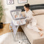 Cuna de Lado Ajustable para Bebés - Gris
