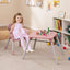 Juego de Mesa y Silla Convertible 4 en 1 para Bebés - Rosa