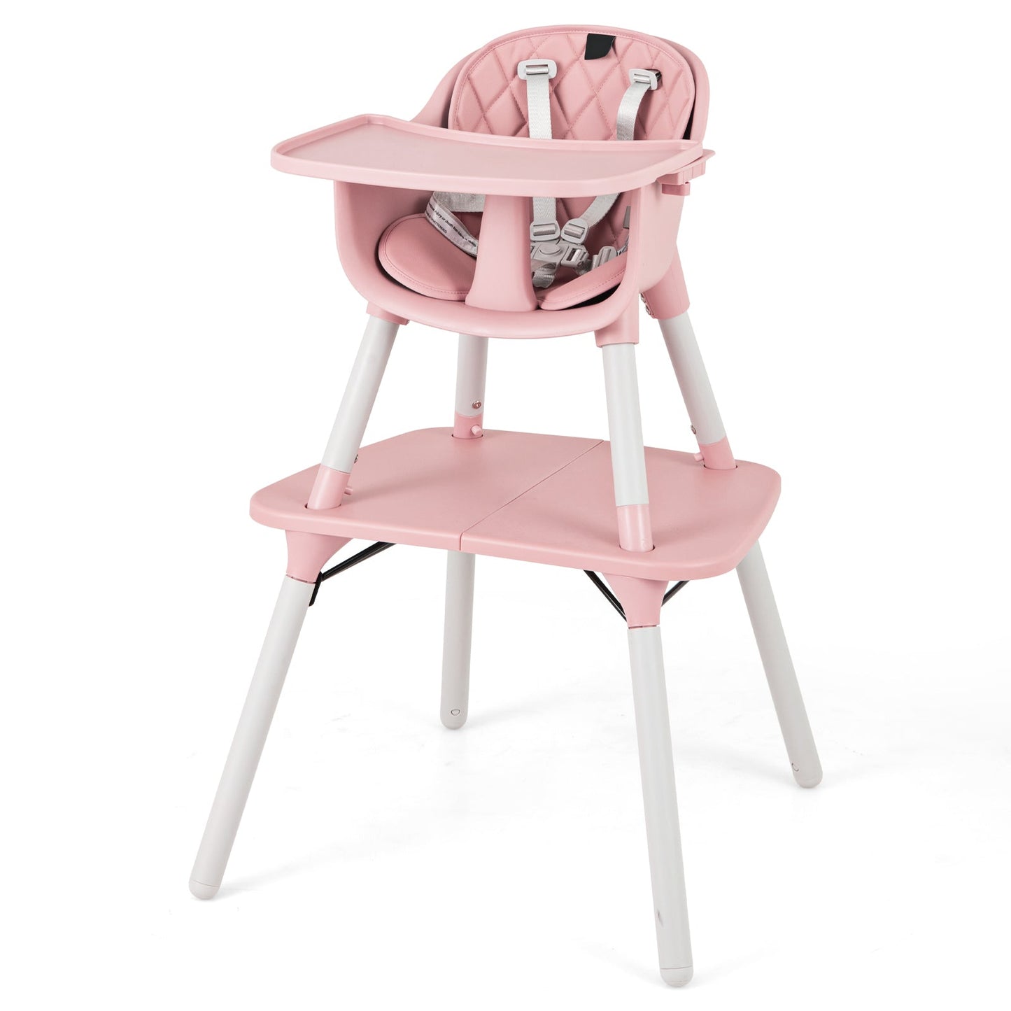 Juego de Mesa y Silla Convertible 4 en 1 para Bebés - Rosa