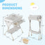 Premium Baby Diaper Changing Table with Water Basin - Gray