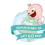 Kinder by Nature Biodegradable Plant-Based Baby Wipes - 672 Count
